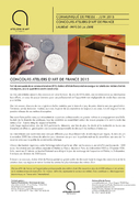 Concours Ateliers d'art de France 2